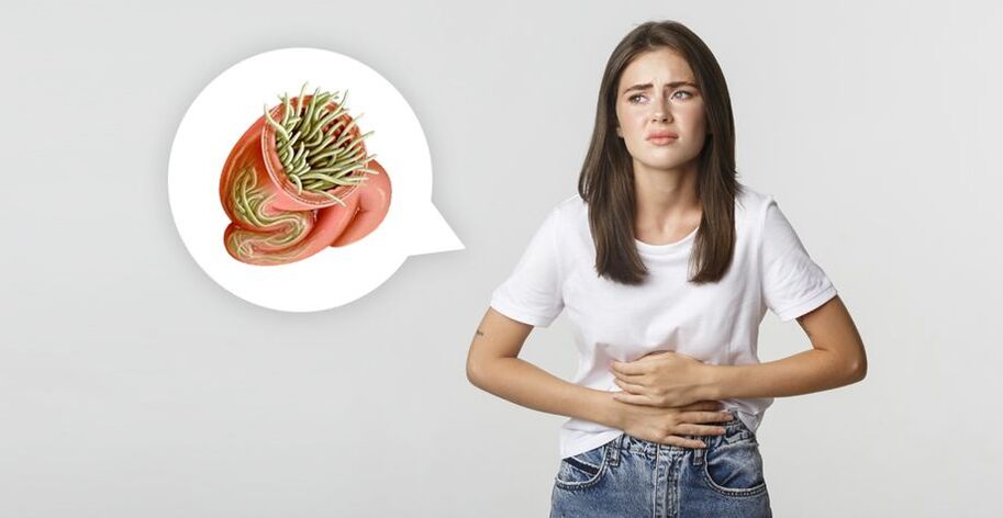 Symptomer vu Würmer bei Mënschen